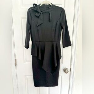 VFShow Black Dress with Neck‎ Tie size MED NWT